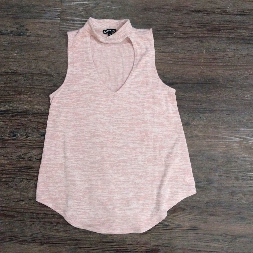 Express Pink Open Chest Tank | XS